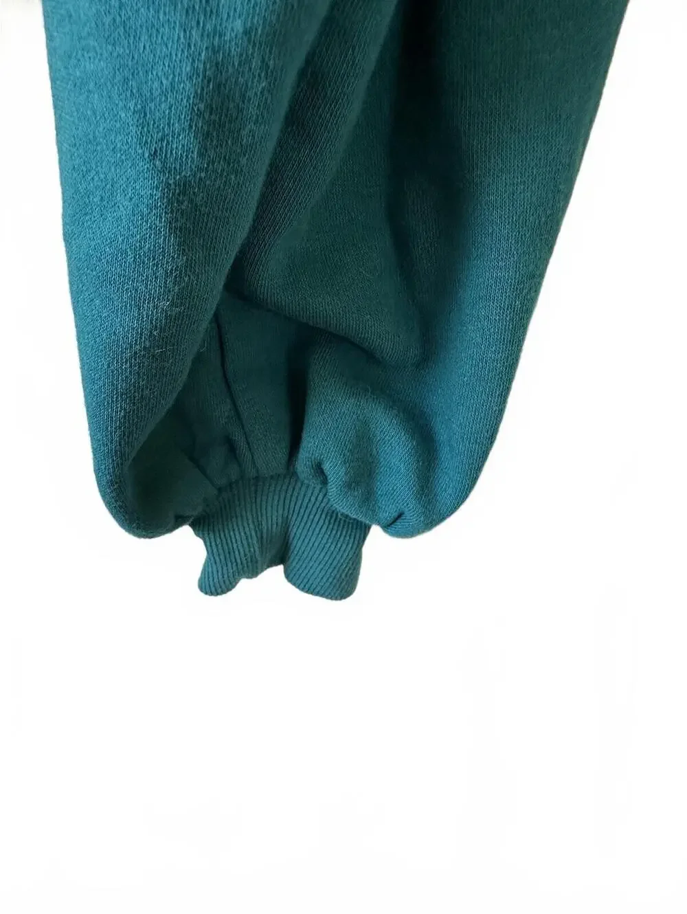 Wild Fable Teal Cropped Pullover Hoodie Sweatshirt Size S - Picture 2 of 6